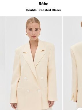 Róhe
Double Breasted Blazer , virgin wool oversized